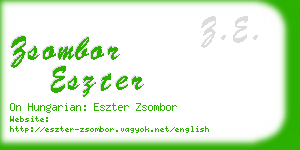zsombor eszter business card